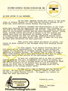 Letter to All Horsemen